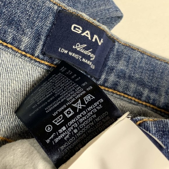 Gant Mens 30 x 32 Audrey Skinny Jeans Low Waist Narrow Leg Dark Wash Denim 30x32 - Picture 8 of 8